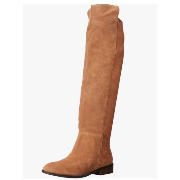 Lucky Brand Calypso Tall Pull-On Riding Boots in Ginger Size 5 - Picture 2 of 8